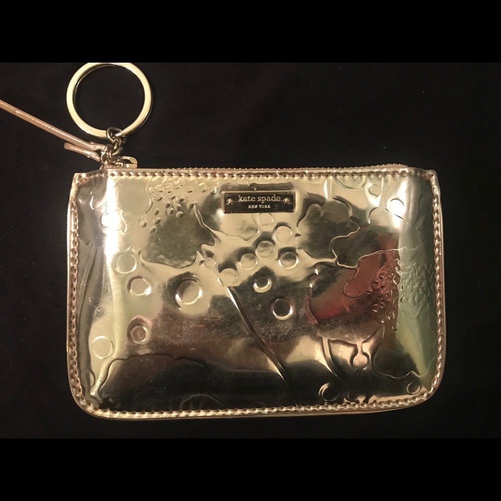 Authentic Gold Kate Spade Coin Purse